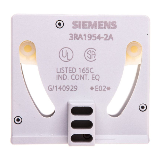 Siemens SIRIUS Operating Instructions