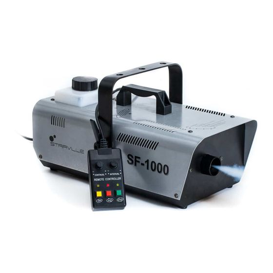 Stairville SF-1000 Owner's Manual