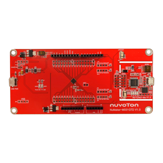 Nuvoton NuMaker-M031GTD User Manual