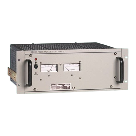 User Manuals: KEPCO PRR 48-22M Power Supply