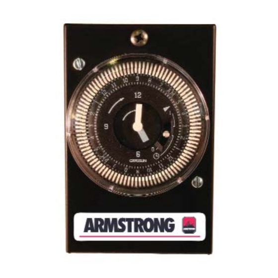 Armstrong 24-HOUR TIMER Installation And Operating Instructions