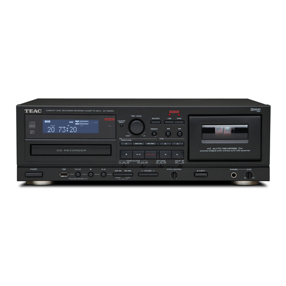 Teac AD-RW900 Schematic Diagram