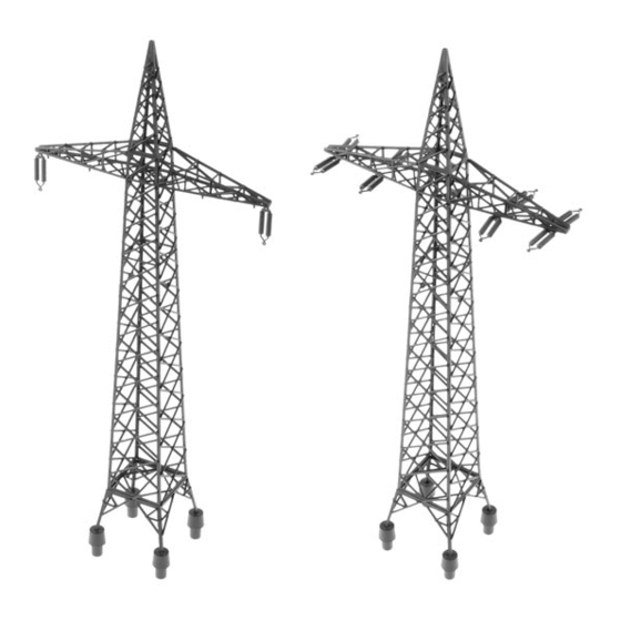Faller 2 RAILWAY ELECTRICITY PYLONS Manual