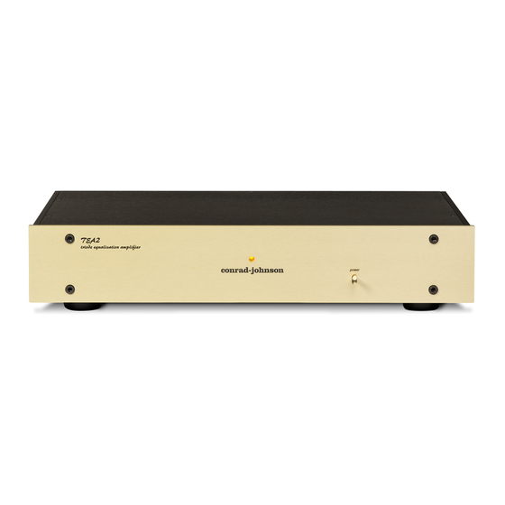 Conrad-Johnson TEA2 Phono Preamplifier Manuals