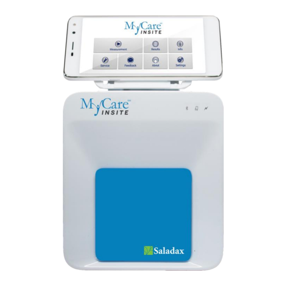 Saladax MyCare Insite Touch Screen Starter Manual