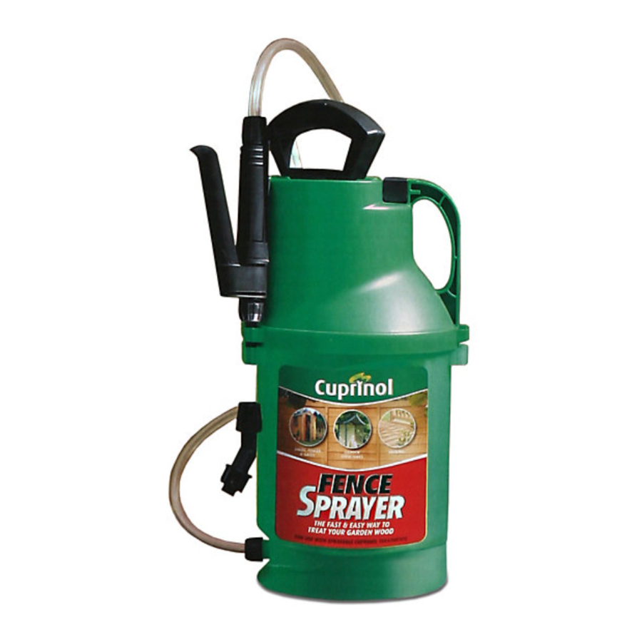 Cuprinol FENCE SPRAYER Manual
