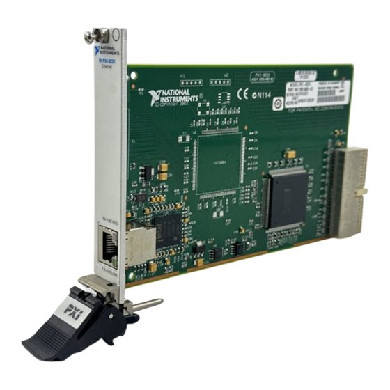 National Instruments NI PXI/PCIe-8231 Getting Started