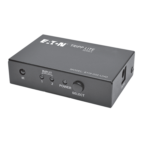 Eaton TRIPP LITE B119-002-UHD Owner's Manual