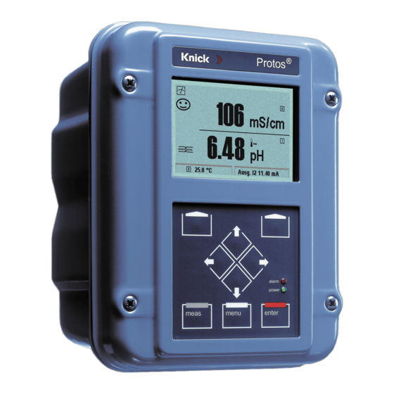 Knick Protos 34009(X) Additional Functions