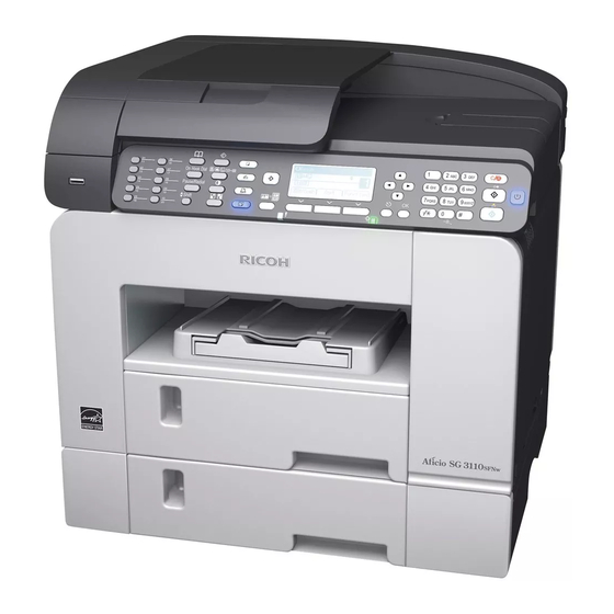 Ricoh SG 3100SNw Firmware Updates
