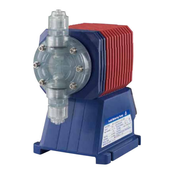 User Manuals: IWAKI PUMPS EH-E Series Metering Pump