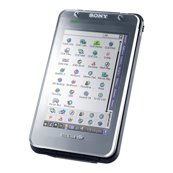 Sony CLIE PEG-TH55 Frequently Asked Questions Manual