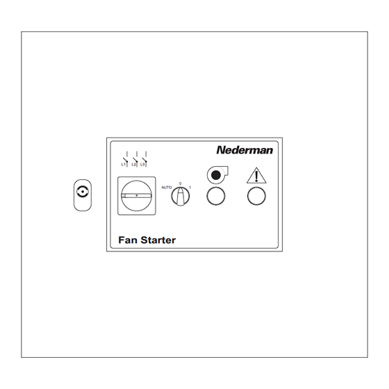 Nederman Fan Starter 5.5 User Manual
