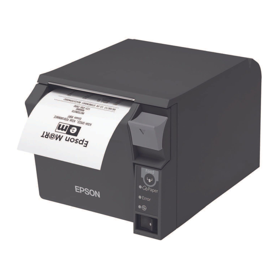 Epson TM-T70 Manual