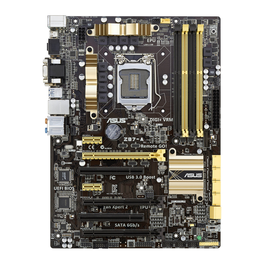 Asus GRYPHON Z87 Motherboard Manuals