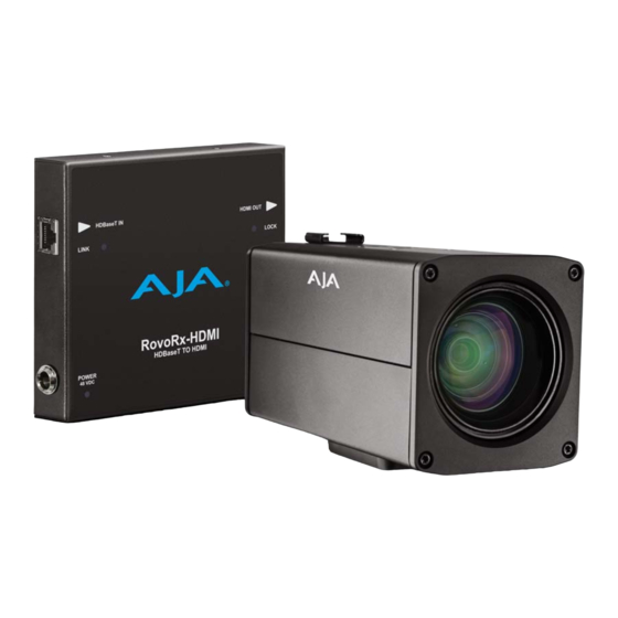 AJA RovoCam Installation & Operation Manual