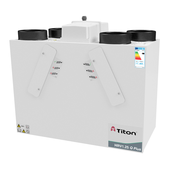 Titon HRV1.25 Q Plus Product Manual