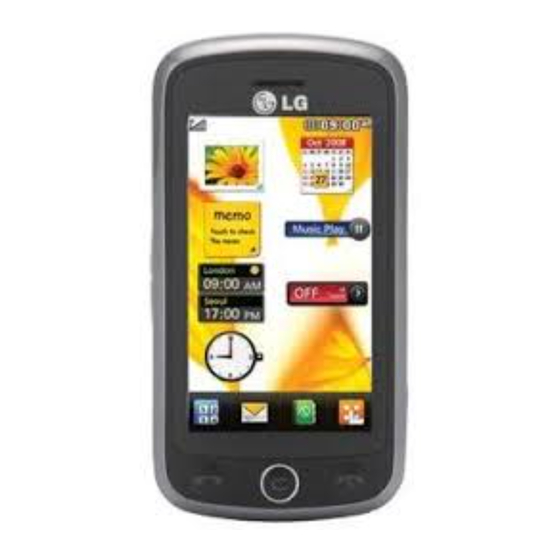 LG 510 Full Touchscreen Phone Manuals