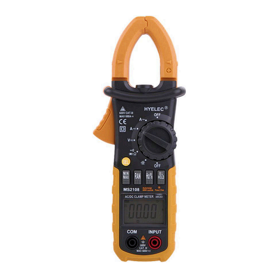 Hyelec PeakMeter MS2108 Manual