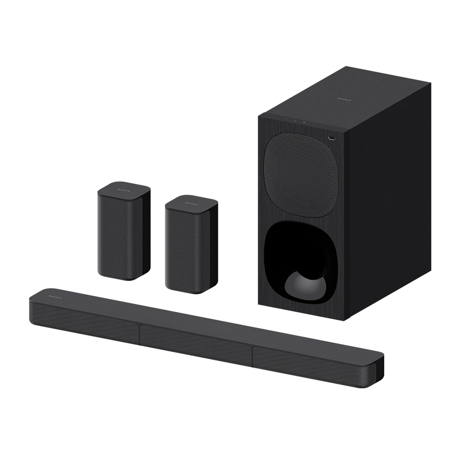 Sony HT-S20R - Home Theatre System Operating Instructions