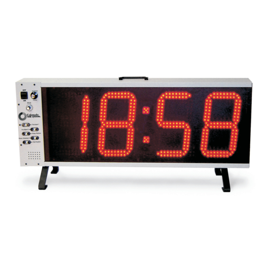 Colorado time systems Pro Pace Clock User Manual