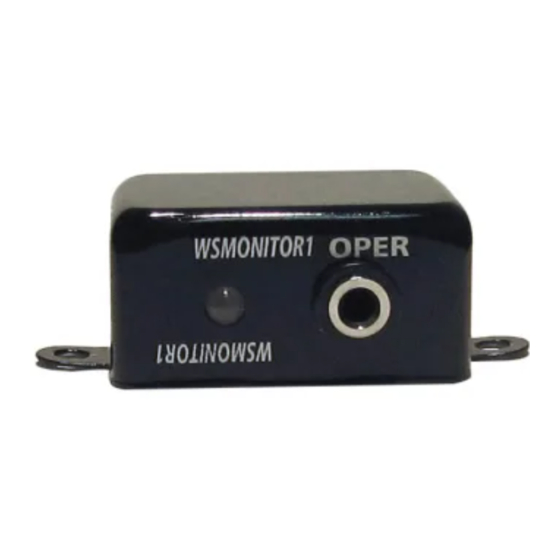 SCS WSMONITOR1 User Manual