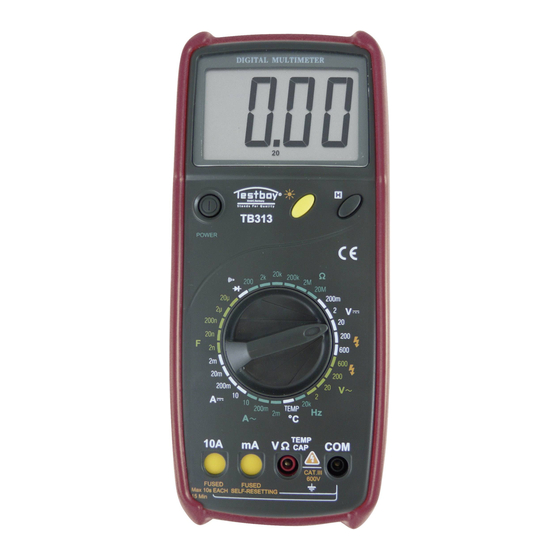 Testboy TB 313 Manual