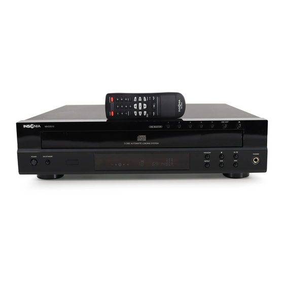 Insignia NS-CD512 Manual De L'utilisateur