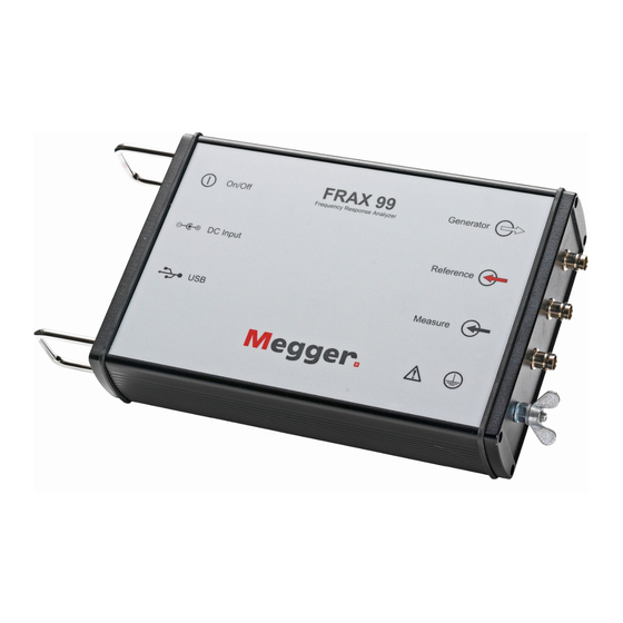 Megger frax 99 User Manual
