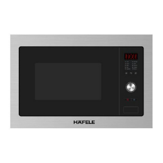 HÄFELE HH-MWB25 INSTRUCTION MANUAL Pdf Download | ManualsLib