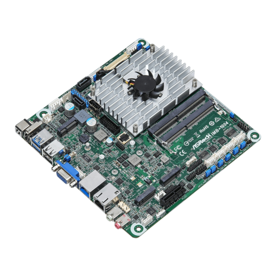 ASROCK IMB-1004 Settings Manual