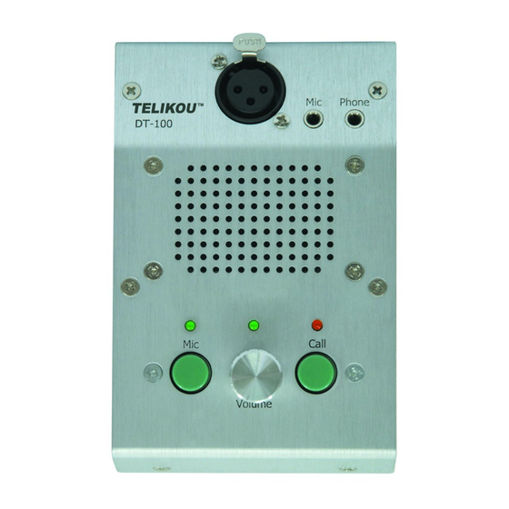 Telikou DT-100 Instruction Manual