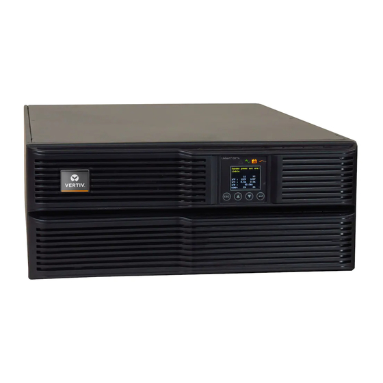 VERTIV LIEBERT GXT46000RTL630 INSTALLER/USER MANUAL Pdf Download