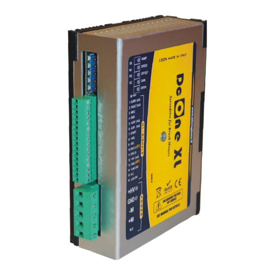 User Manuals: MICROPHASE DC One XL Servo Drive