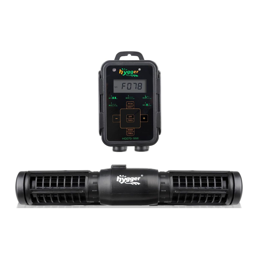 HYGGER HG-070 - 18W/25W Cross-flow Wave Pump Manual