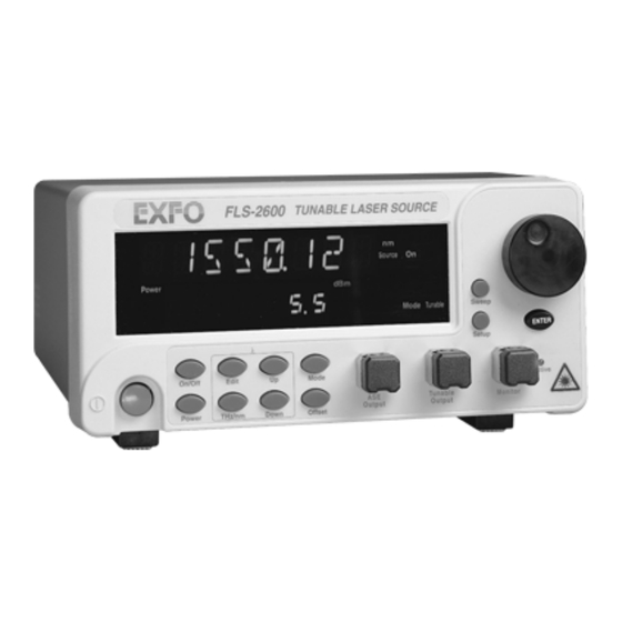 EXFO FLS-2600-EI Instruction Manual
