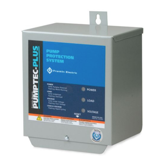 Franklin PUMPTEC-PLUS Installation And Operating Manual