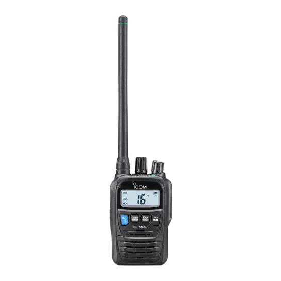 Icom IC-M85 Instruction Manual