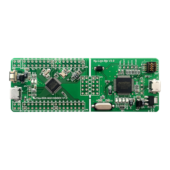 Nuvoton NuMicro NUC029 Series Technical Reference Manual