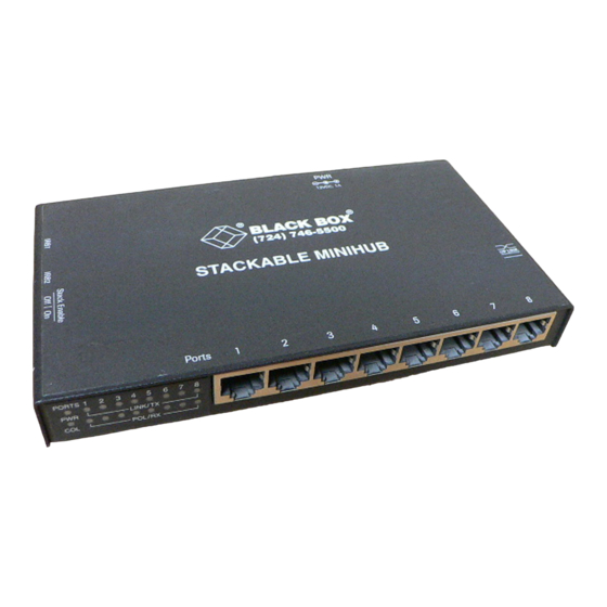 Black Box Stackable MiniHub Manual
