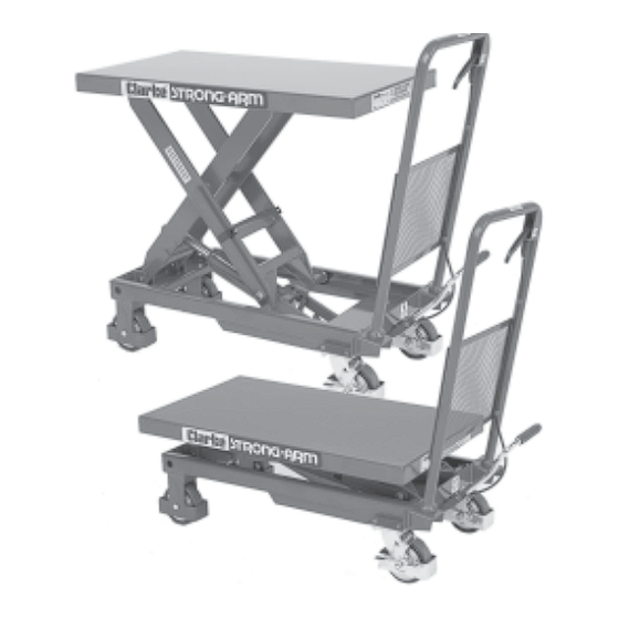 Clarke Strong Arm HTL 300 Operating & Maintenance Instructions