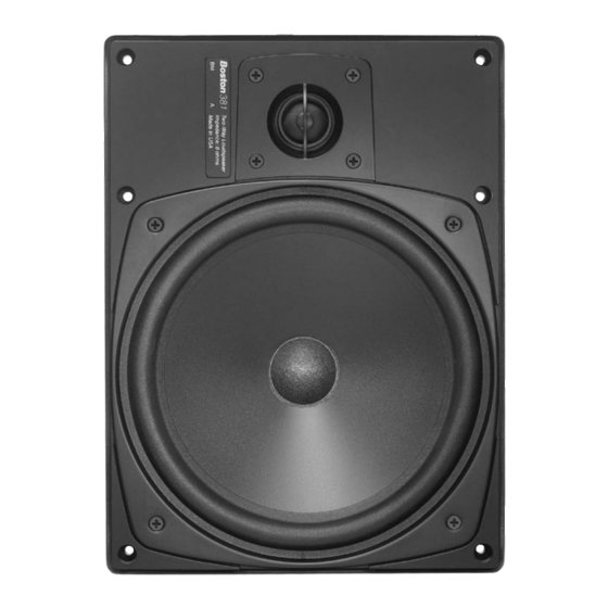 Boston Acoustics 351 361 381 Owner's Manual