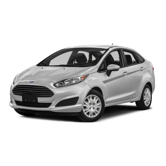 Ford Fiesta ST 2017 Owner's Manual Supplement