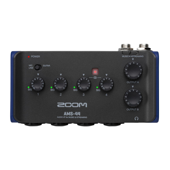 Zoom AMS-44 Operation Manual