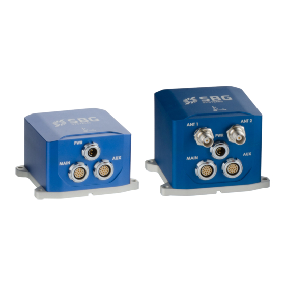 SBG Systems EKINOX Series Hardware Manual