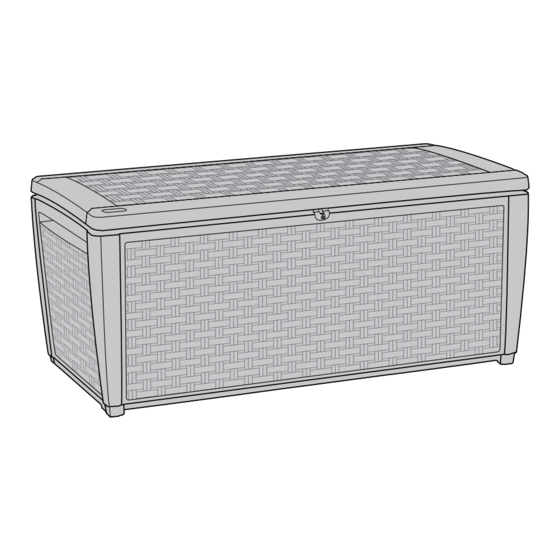 Keter 511L 135 US GAL Deck Box Brown Manuals