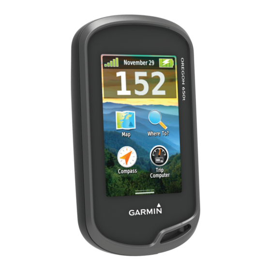 Garmin Oregon 600 Important Safety And Product Information