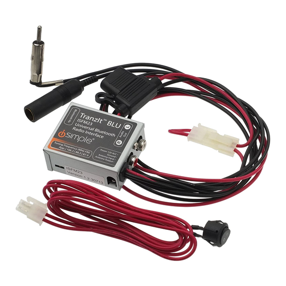 iSimple TranzIt BLU ISFM23 User Manual