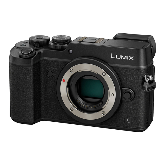 Panasonic LUMIX DMC-GX8 Owner's Manual For Advanced Features