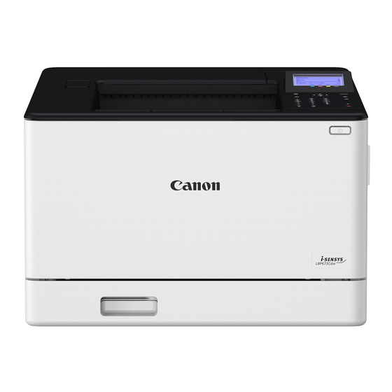 Canon LBP673Cdw Colour Laser Printer Manuals